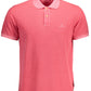 Elegant Pink Polo with Contrasting Details