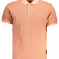 Chic Pink Cotton Polo Shirt with Logo Detail