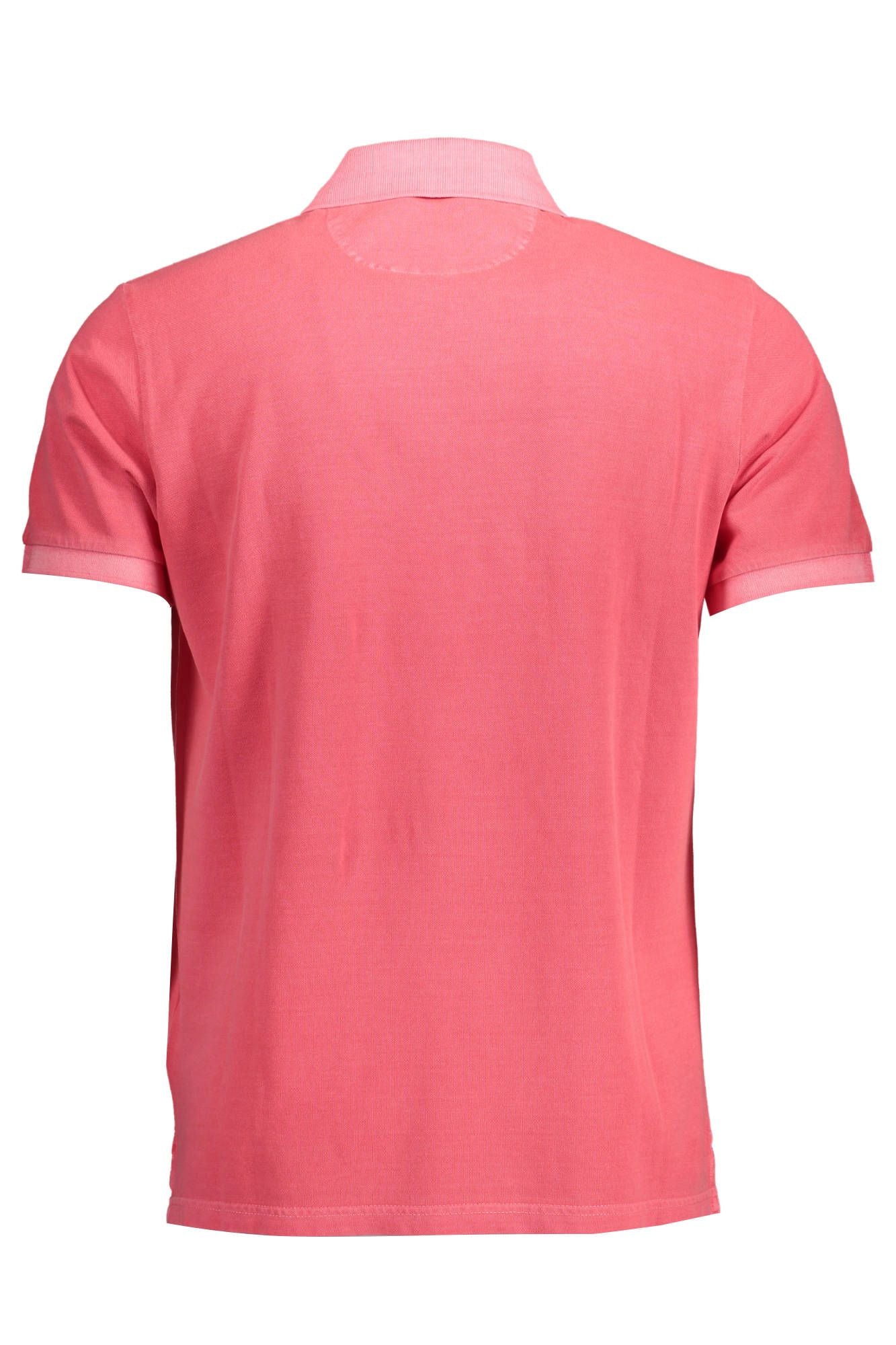 Elegant Pink Polo with Contrasting Details