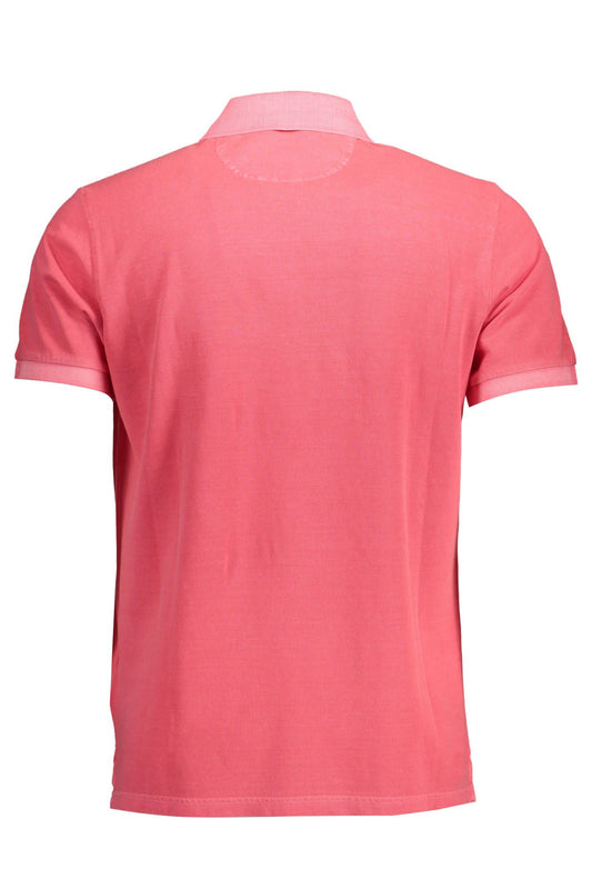 Elegant Pink Polo with Contrasting Details