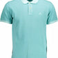 Elegant Green Cotton Polo Shirt with Logo