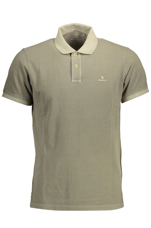 Emerald Elegance Cotton Polo Shirt