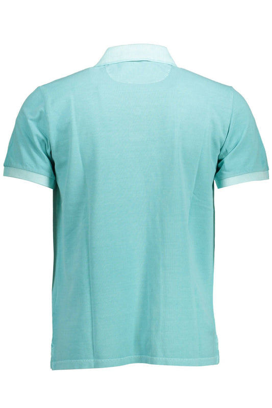Elegant Short-Sleeved Green Polo Shirt