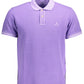 Elegant Short-Sleeved Purple Polo