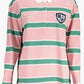 Chic Contrasting Detail Long-Sleeved Polo