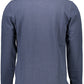 Elegant Long-Sleeved Polo in Vibrant Blue