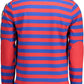 Elegant Long-Sleeved Cotton Polo with Chic Details