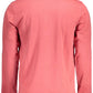Elegant Long-Sleeved Red Polo Shirt