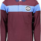 Elegant Long-Sleeved Purple Polo