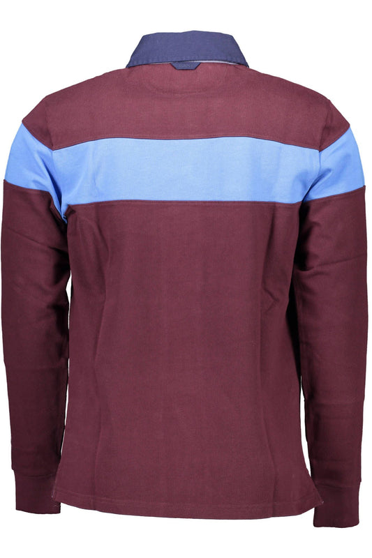 Elegant Long-Sleeved Purple Polo