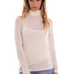 Elegant White Long Sleeve Lupetto Tee