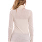 Elegant White Long Sleeve Lupetto Tee