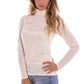 Elegant White Long Sleeve Lupetto Tee