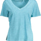 Elegant Light Blue V-Neck Tee
