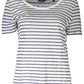 Elegant White Linen Round Neck Tee