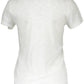 Chic V-Neck Short Sleeve Tee With Logo Accent