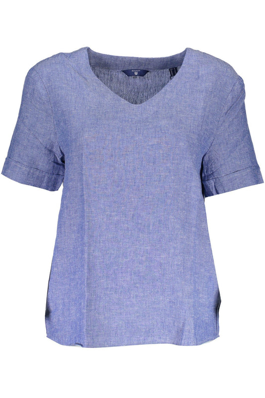 Chic V-Neck Linen Tee