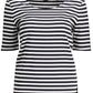 Chic Short-Sleeved Embroidered T-Shirt
