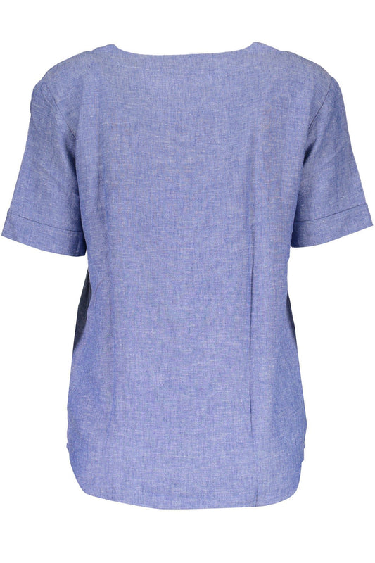 Chic V-Neck Linen Tee