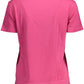 Chic Pink Organic Cotton V-Neck Tee