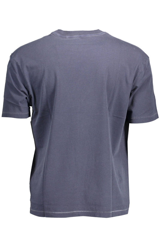 Classic Blue Organic Cotton Round Neck Tee