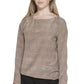 Elegant Silk Long Sleeve Boat Neck Top