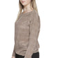 Elegant Silk Long Sleeve Boat Neck Top