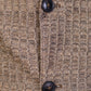 Chic Beige Two Button Relaxed Fit Jacket