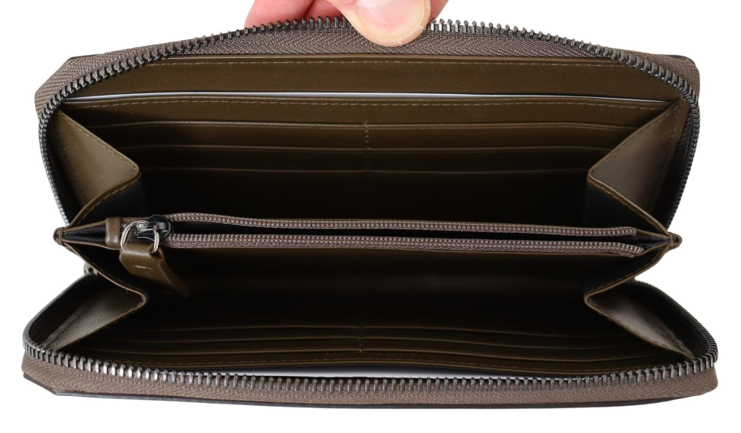 Elegant Olive Nappa Leather Wallet