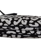 Chic Monochrome Zip Clutch Shoulder Bag