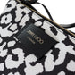 Chic Monochrome Zip Clutch Shoulder Bag
