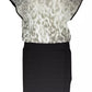 Chic Contrast Detail Short Sleeve Dress
