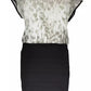 Chic Contrast Detail Short Sleeve Dress