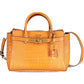 Chic Orange Shoulder Bag with Contrasting Details