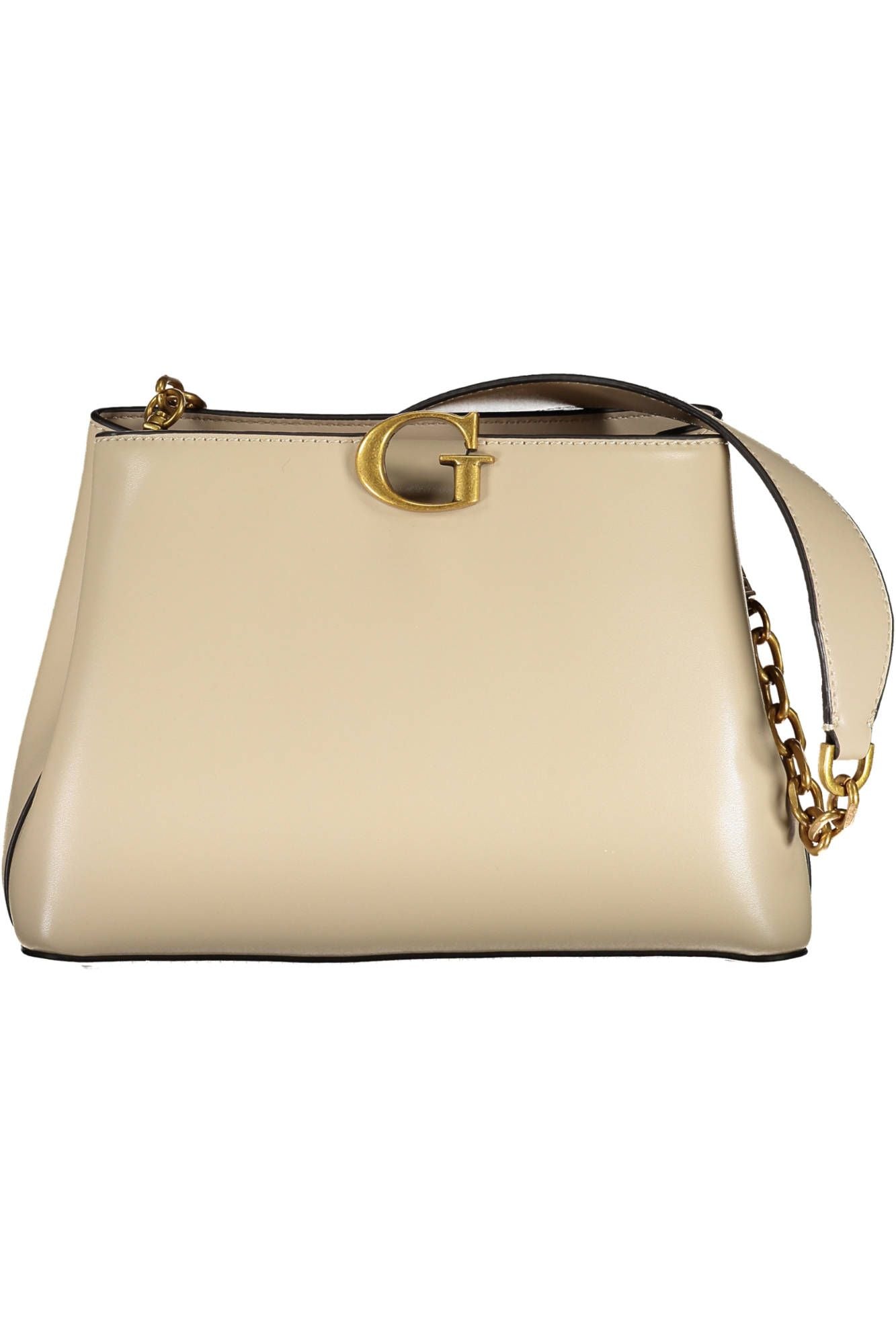 Beige Chic Polyurethane Shoulder Bag