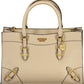 Chic Beige Dual Compartment Handbag