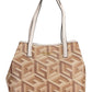 Chic Beige Convertible Guess Shoulder Bag