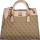 Chic Beige Dual-Handle Chain Shoulder Bag