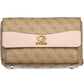 Elegant Beige Chain Handled Guess Shoulder Bag