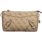 Chic Beige Shoulder Bag with Contrasting Details
