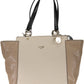 Chic Beige Carryall Handbag