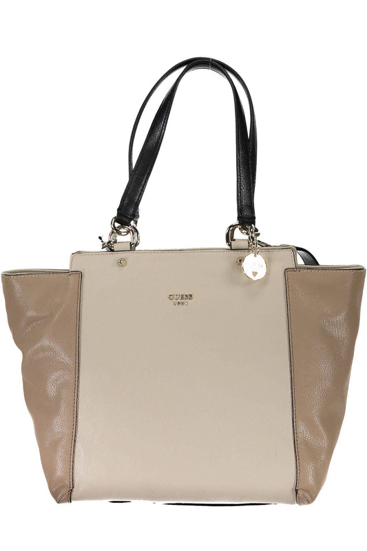 Chic Beige Carryall Handbag