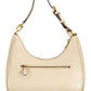 Chic Beige Shoulder Handbag with Contrasting Details