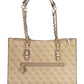 Chic Beige Chain Shoulder Handbag