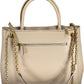 Chic Beige Dual-Handle Chain Shoulder Bag