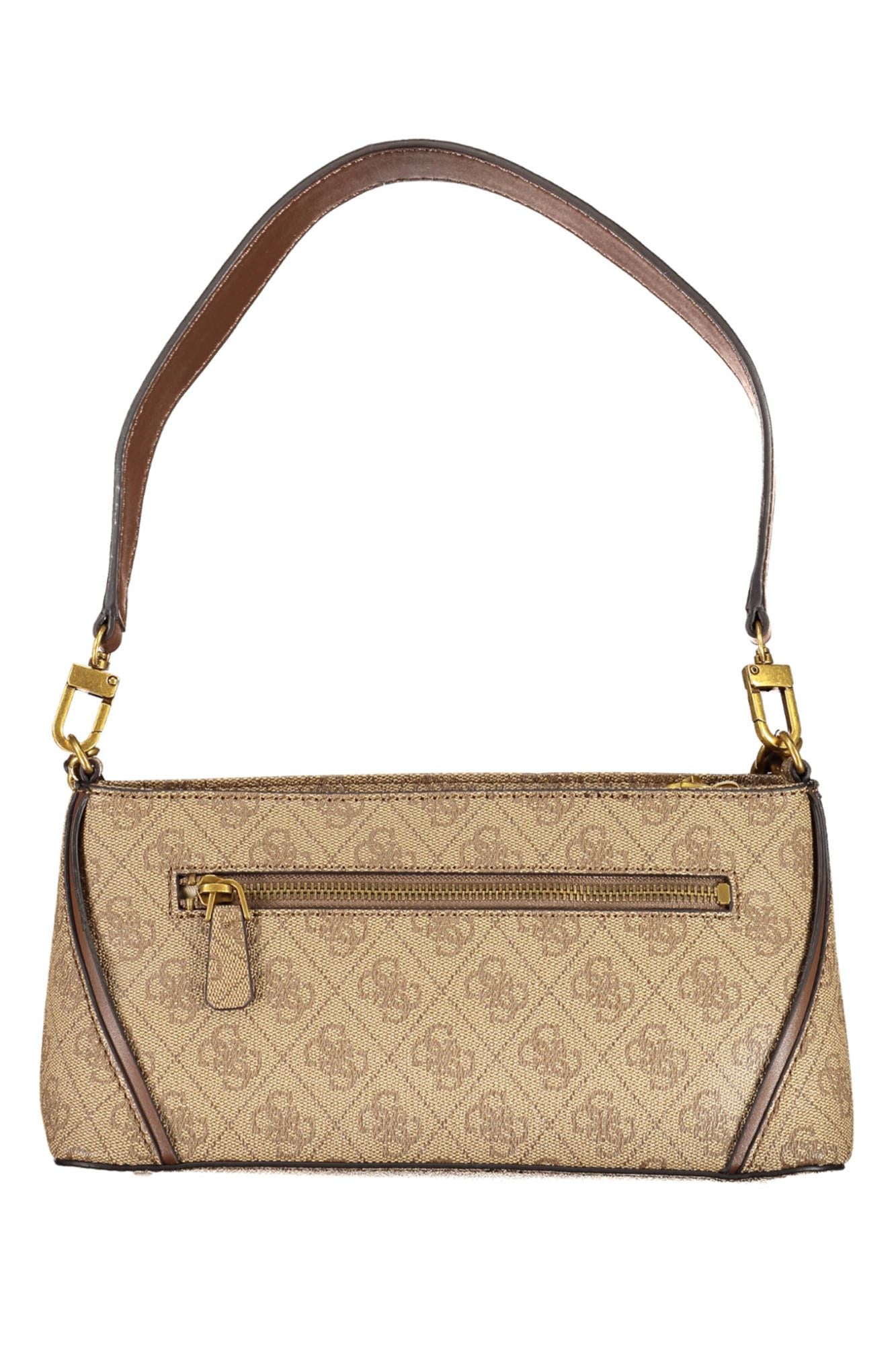 Beige Chic Chain-Handle Handbag