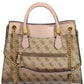 Chic Beige Dual-Handle Chain Shoulder Bag