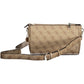 Chic Beige Shoulder Bag with Contrasting Details