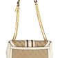 Elegant Beige Chain Shoulder Handbag