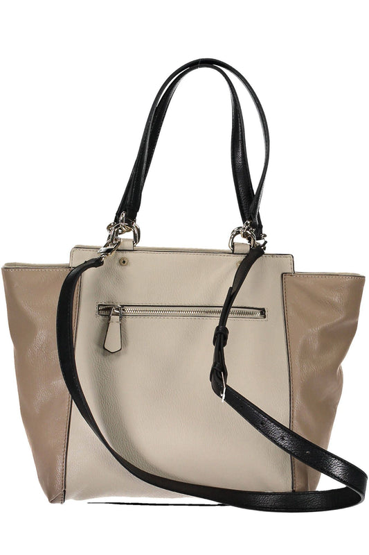 Chic Beige Carryall Handbag